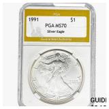 1991 Silver Eagle PGA MS70