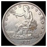 1877 Silver Trade Dollar LIGHTLY CIRCULATED