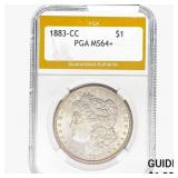 1883-CC Morgan Silver Dollar PGA MS64+