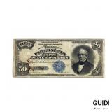 1891 $50 EVERETTï¿½ SILVER CERTIFICATE VF