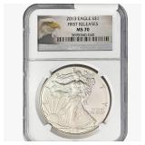 2013 Silver Eagle NGC MS70 FR