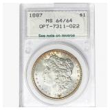 1887 Morgan Silver Dollar NCI MS64