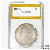 1889-S Morgan Silver Dollar PGA MS63