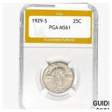 1929-S Standing Liberty Quarter PGA MS61