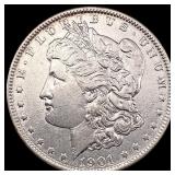 1901 Morgan Silver Dollar NEARLY UNCIRCULATED