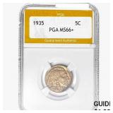 1935 Buffalo Nickel PGA MS66+