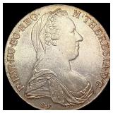 1780 SF Austria Maria Theresa Thaler Silver Coin C