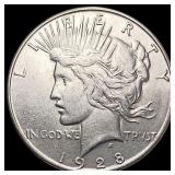 1928-S Silver Peace Dollar CLOSELY UNCIRCULATED