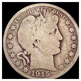 1915 Barber Half Dollar NICELY CIRCULATED