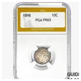 1898 Barber Dime PGA PR65