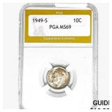 1949-S Roosevelt Dime PGA MS69