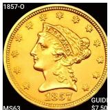 1857-O $2.50 Gold Quarter Eagle CHOICE BU