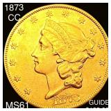 1873-CC $20 Gold Double Eagle UNCIRCULATED