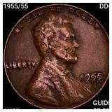 1955/55 DDO Wheat Cent HIGH GRADE