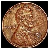 1931-S Wheat Cent CLOSELY UNCIRCULATED