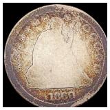 1860 Seated Liberty Quarter NICELY CIRCULATED