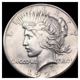 1921 Silver Peace Dollar CHOICE AU