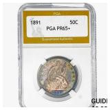 1891 Seated Liberty Half Dollar PGA PR65+