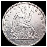 1846 Seated Liberty Half Dollar UNCIRCULATED