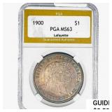 1900 Lafayette Silver Dollar PGA MS63