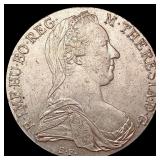 1780 Austria Restrike 1 Thaler CHOICE BU