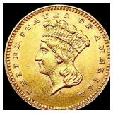 1862 Rare Gold Dollar UNCIRCULATED