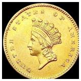 1854 Rare Gold Dollar UNCIRCULATED