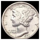 1927-S Mercury Dime CLOSELY UNCIRCULATED