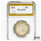 1810 Capped Bust Half Dollar PGA AU55