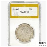 1814 /3 Capped Bust Half Dollar PGA XF40