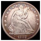 1857-O Seated Liberty Half Dollar LIGHTLY CIRCULAT