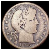 1893-O Barber Half Dollar NICELY CIRCULATED