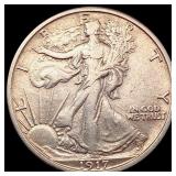 1917-S Rev MM Walking Liberty Half Dollar CLOSELY