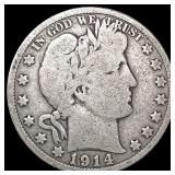 1914 Barber Half Dollar NICELY CIRCULATED