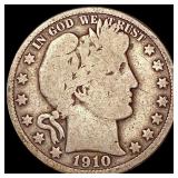 1910 Barber Half Dollar NICELY CIRCULATED