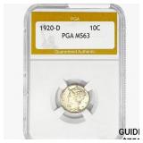 1920-D Mercury Silver Dime PGA MS63