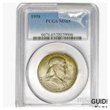 1958 Franklin Half Dollar PCGS MS65