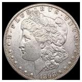 1898-S Morgan Silver Dollar NEARLY UNCIRCULATED