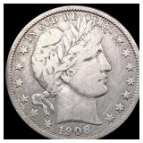 1908-O Barber Half Dollar LIGHTLY CIRCULATED