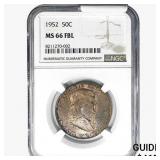 1952 Franklin Half Dollar NGC MS66 FBL