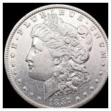 1887-O Morgan Silver Dollar CHOICE AU