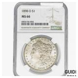 1898-O Morgan Silver Dollar NGC MS66