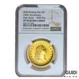 2024 1oz Gold $1 Flowing Hair NGC PF70 HR UC