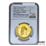 2024 1oz Gold $1 Flowing Hair NGC PF70 HR UC