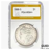 1888-S Morgan Silver Dollar PGA MS64+