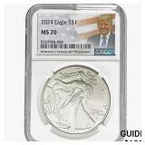 2024 $1 ASE 1 OZ NGC MS70