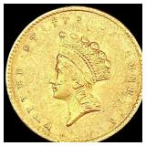 1855 Rare Gold Dollar CLOSELY UNCIRCULATED