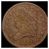 1809 Classic Head Half Cent LIGHTLY CIRCULATED