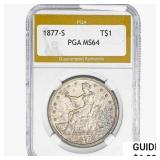 1877-S Silver Trade Dollar PGA MS64