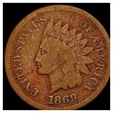 1869 Indian Head Cent NICELY CIRCULATED